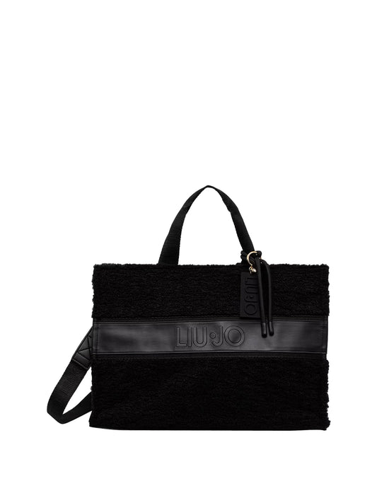 LIUJO SPORT Borsa Tote In Teddy Liu Jo Sport - Nero BLACK