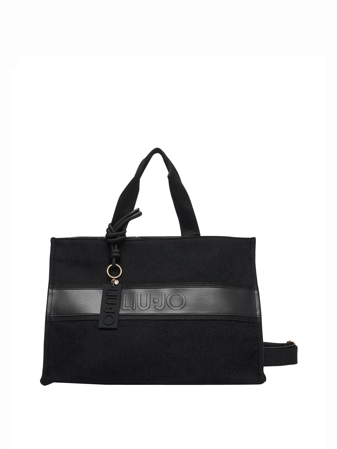 LIUJO SPORT Borsa Tote Grande In Panno Liu Jo Sport - Nero BLACK