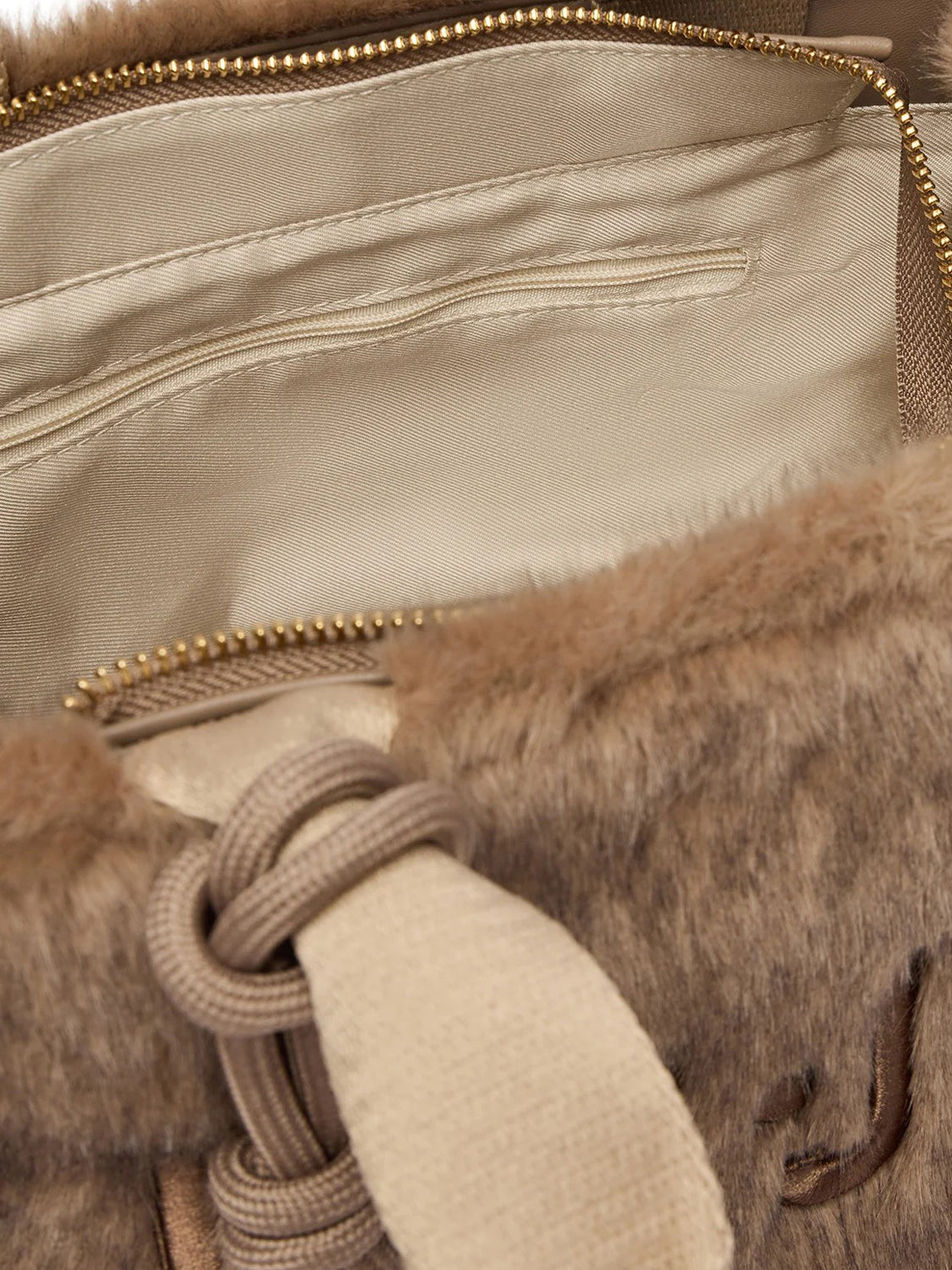 LIUJO SPORT Borsa Tote Piccola In Teddy Liu Jo Sport - Beige Light Glace