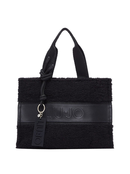 LIUJO SPORT Borsa Tote Piccola In Teddy Liu Jo - Nero BLACK