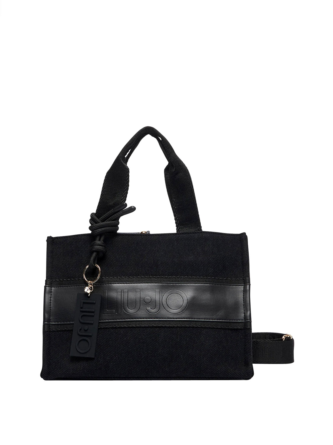 LIUJO SPORT Borsa Tote Piccola In Tessuto Liu Jo Sport - Nero BLACK