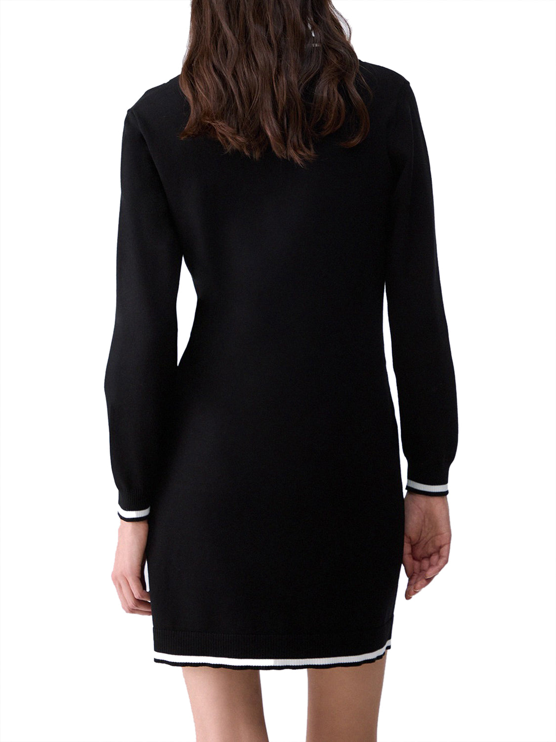 LIUJO SPORT Abito Corto In Maglia Liu Jo - Nero/Bianco Nero/Bianco Lana