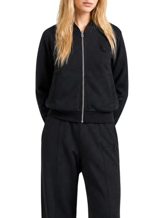 LIUJO SPORT Felpa Girocollo Con Zip Liu Jo - Nero BLACK
