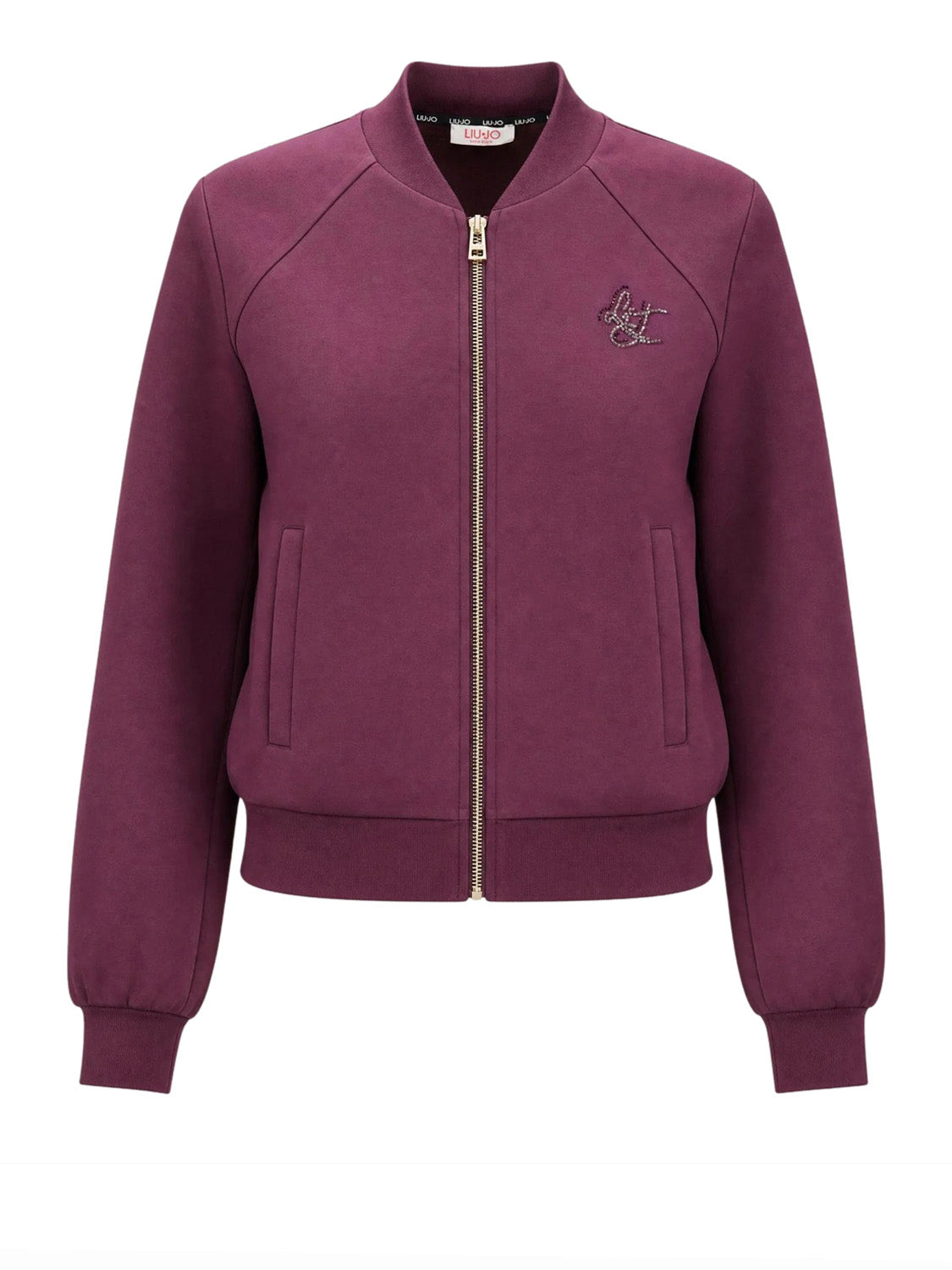 LIUJO SPORT Felpa Girocollo Con Zip Liu Jo - Bordeaux BORDEAUX