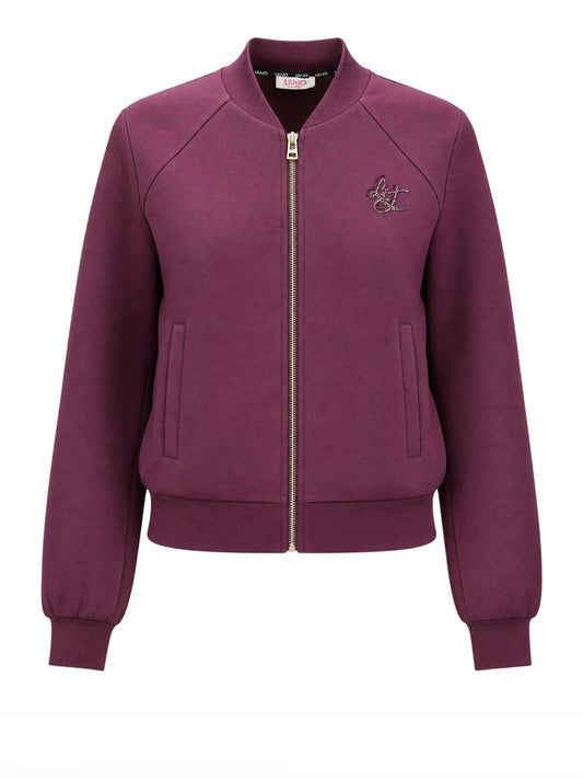 LIUJO SPORT Felpa Girocollo Con Zip Liu Jo - Bordeaux BORDEAUX
