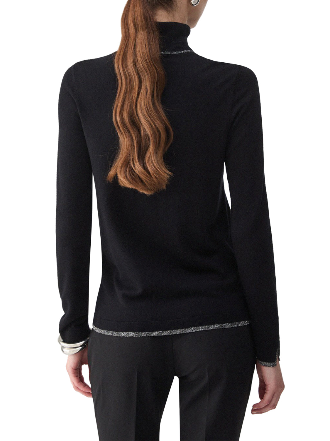 LIU.JO WHITE Dolcevita Con Profili Lurex Liu Jo - Nero BLACK