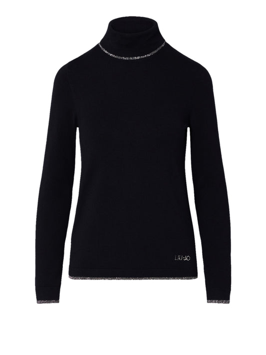 LIU.JO WHITE Dolcevita Con Profili Lurex Liu Jo - Nero BLACK