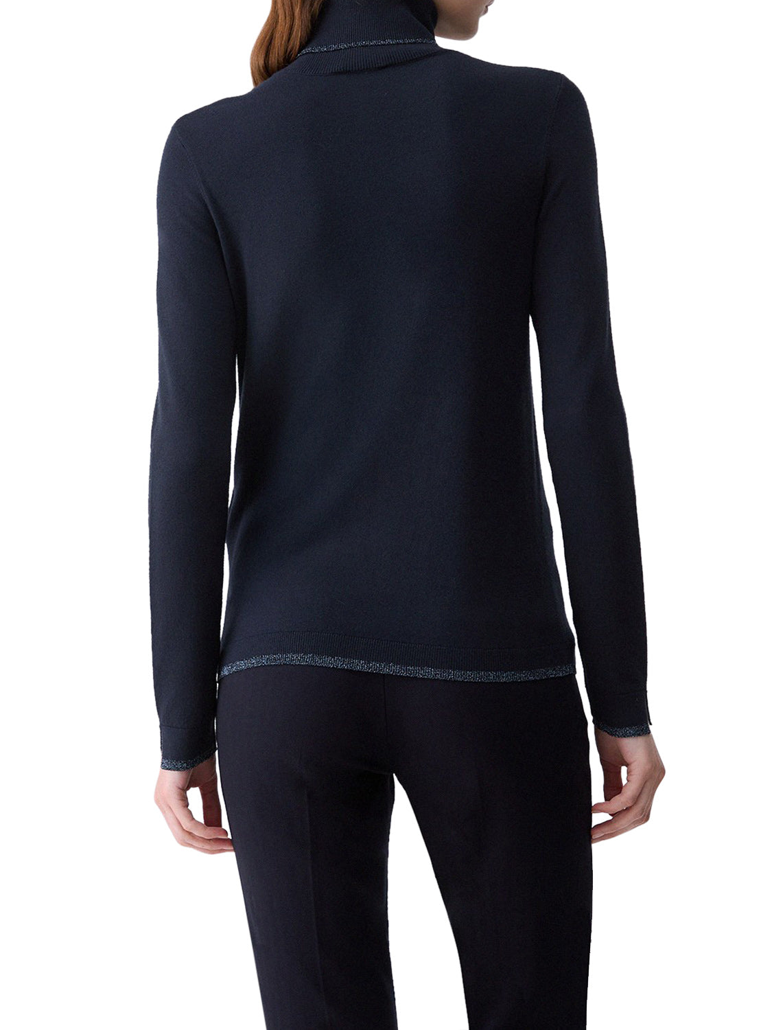 LIU.JO WHITE Dolcevita Con Profili Lurex Liu Jo - Blu Scuro Nuit Noir