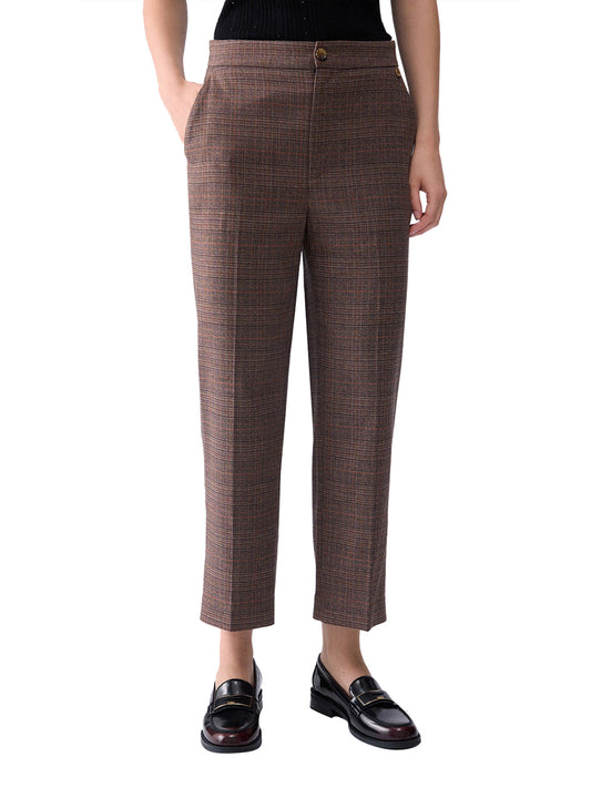 LIU.JO WHITE Pantalone Liu Jo A Sigaretta Tartan Classic Tartan
