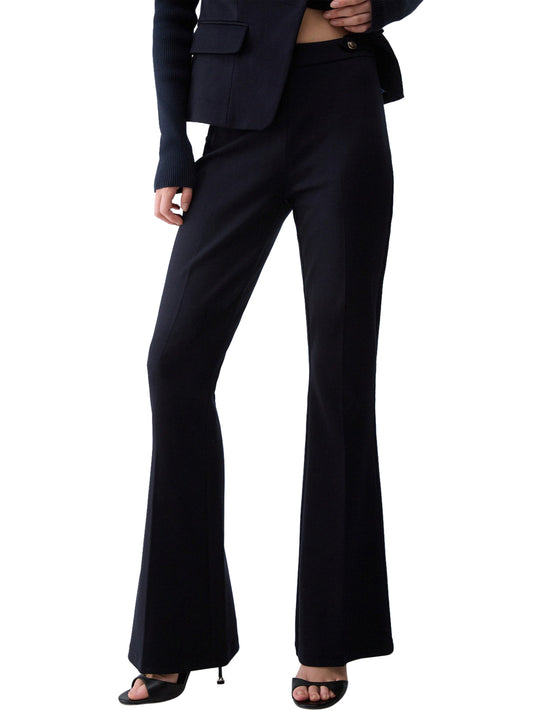 LIU.JO WHITE Pantaloni Flare In Punto Milano Liu Jo - Blu Scuro Nuit Noir