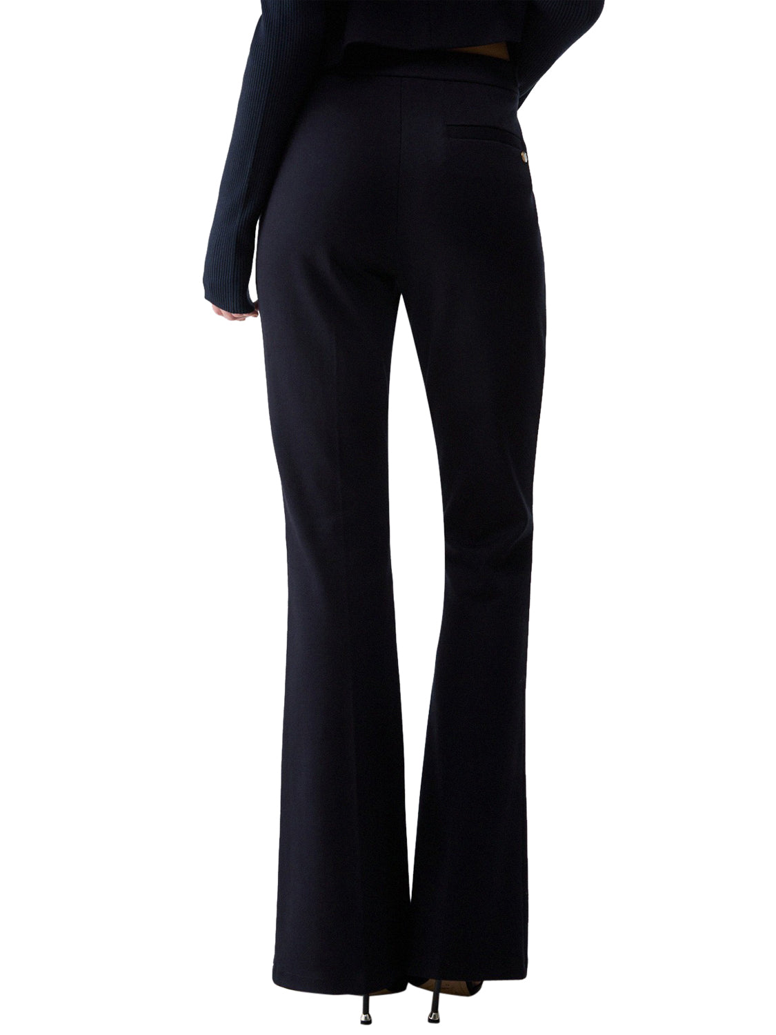 LIU.JO WHITE Pantaloni Flare In Punto Milano Liu Jo - Blu Scuro Nuit Noir