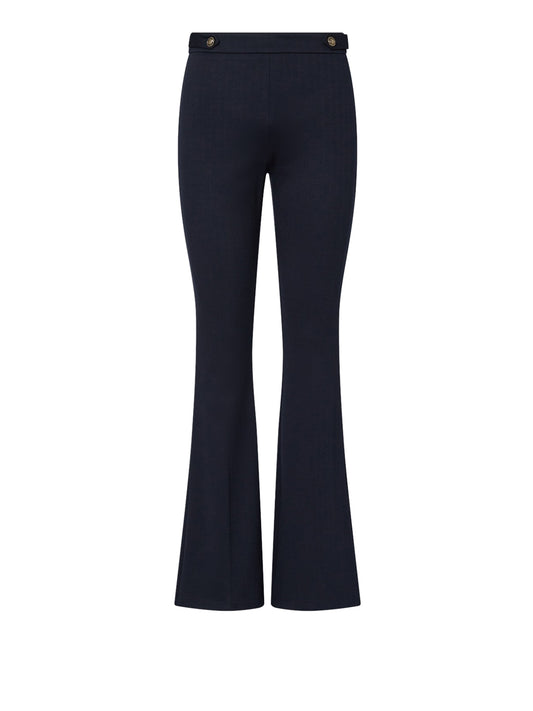 LIU.JO WHITE Pantaloni Flare In Punto Milano Liu Jo - Blu Scuro Nuit Noir