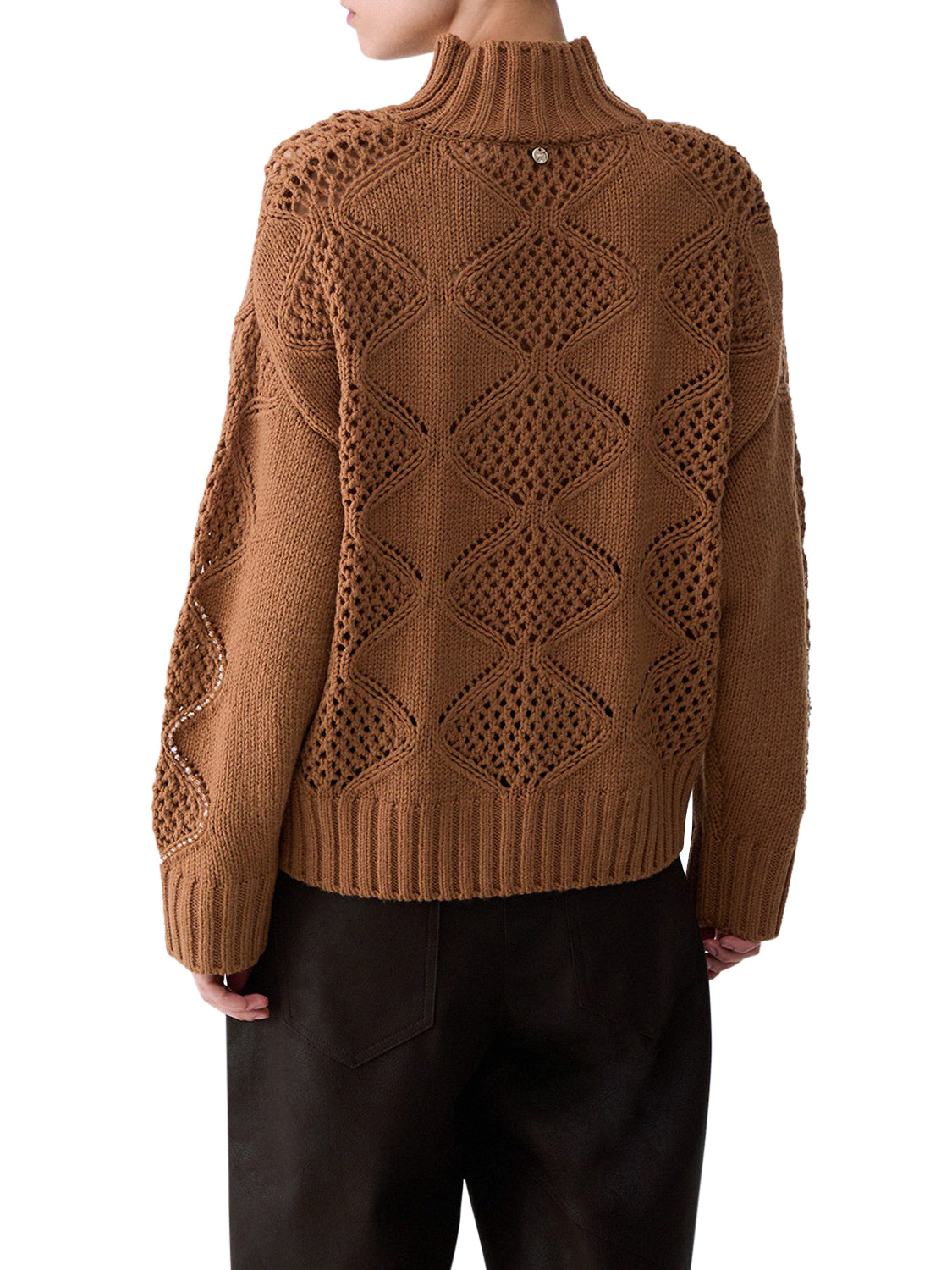 LIU.JO WHITE Lupetto Con Perline E Traforature Liu Jo - Beige Cocoa Creme