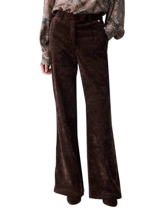 LIU.JO WHITE Pantaloni Straight In Velluto Liu Jo - Mole MOLE