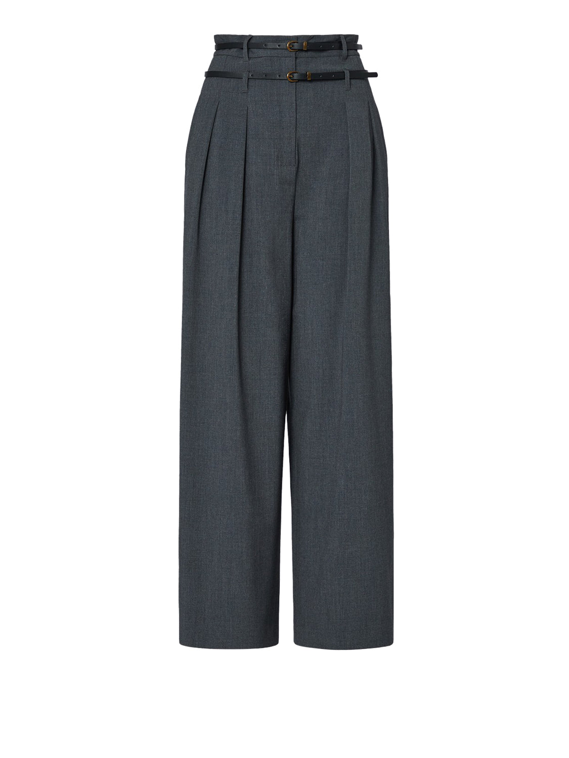 LIU.JO WHITE Pantaloni Flare In Flanella Liu Jo - Grigio Scuro Dark Grey Melange