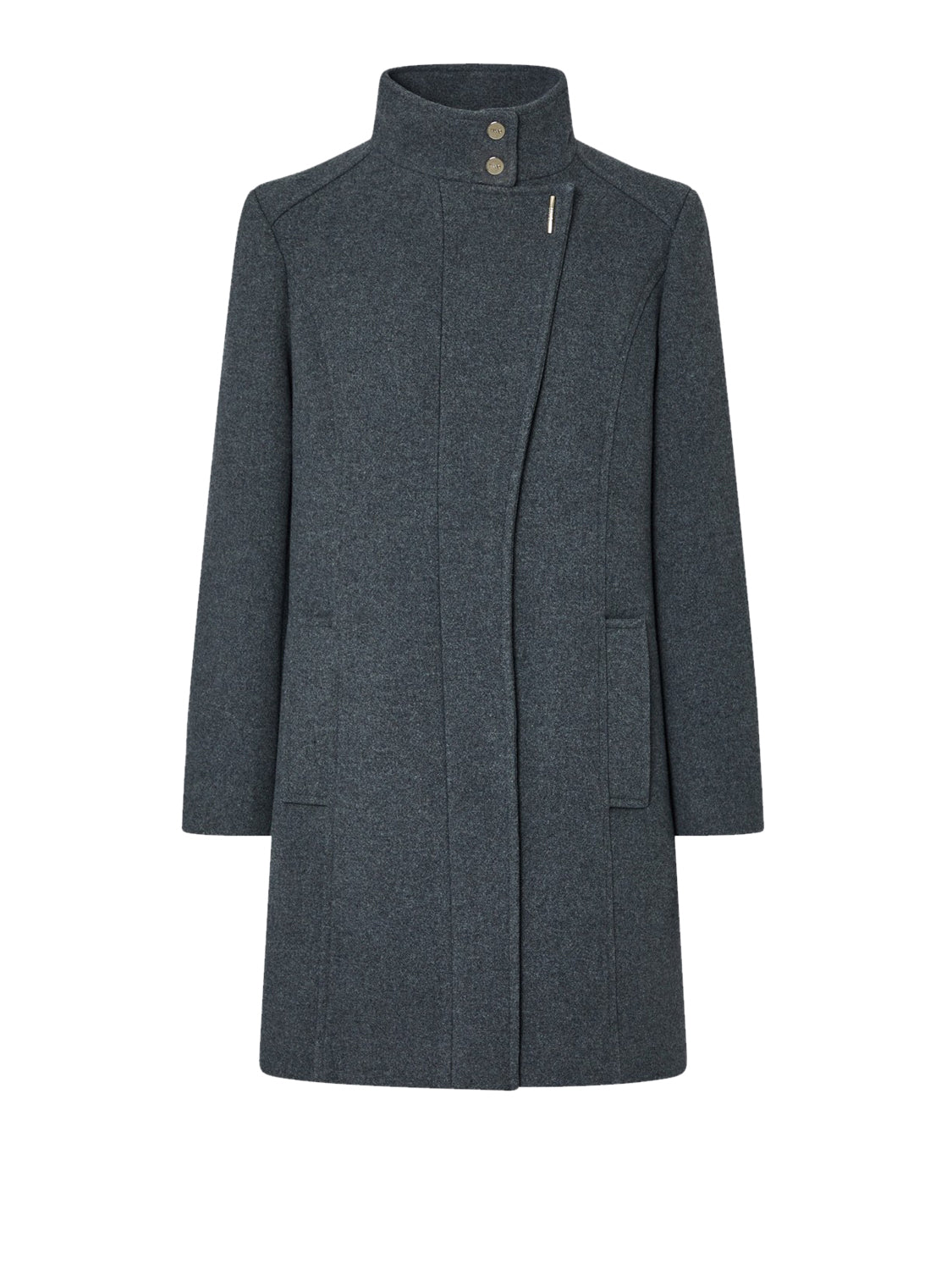 LIU.JO WHITE Cappotto Midi In Panno Liu Jo - Grigio Ash Grey