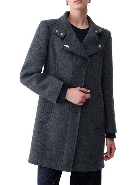 LIU.JO WHITE Cappotto Midi In Panno Liu Jo - Grigio Ash Grey