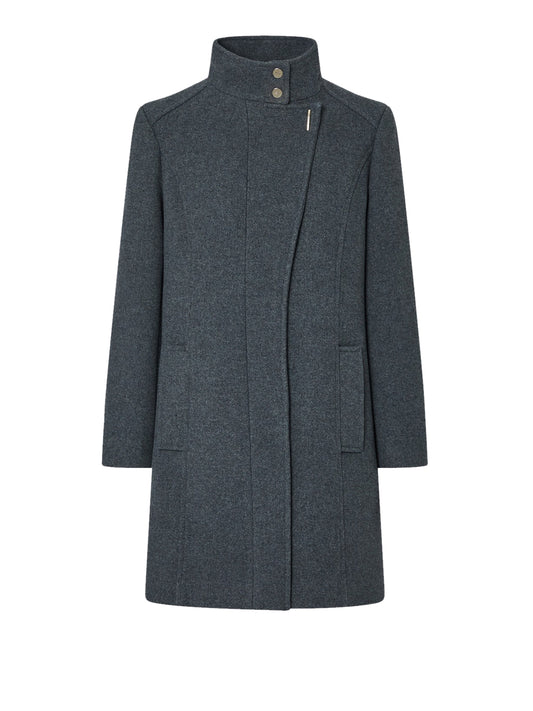 LIU.JO WHITE Cappotto Midi In Panno Liu Jo - Grigio Ash Grey