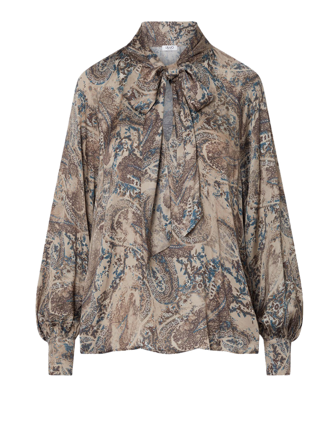 LIU.JO WHITE Camicia In Raso Stampato Liu Jo - Cachemire Winter Cachemire
