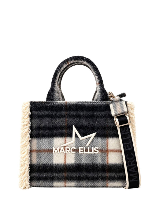 MARC ELLIS Borsa a Mano Buby Plaid M Marc Ellis - Nero BLACK