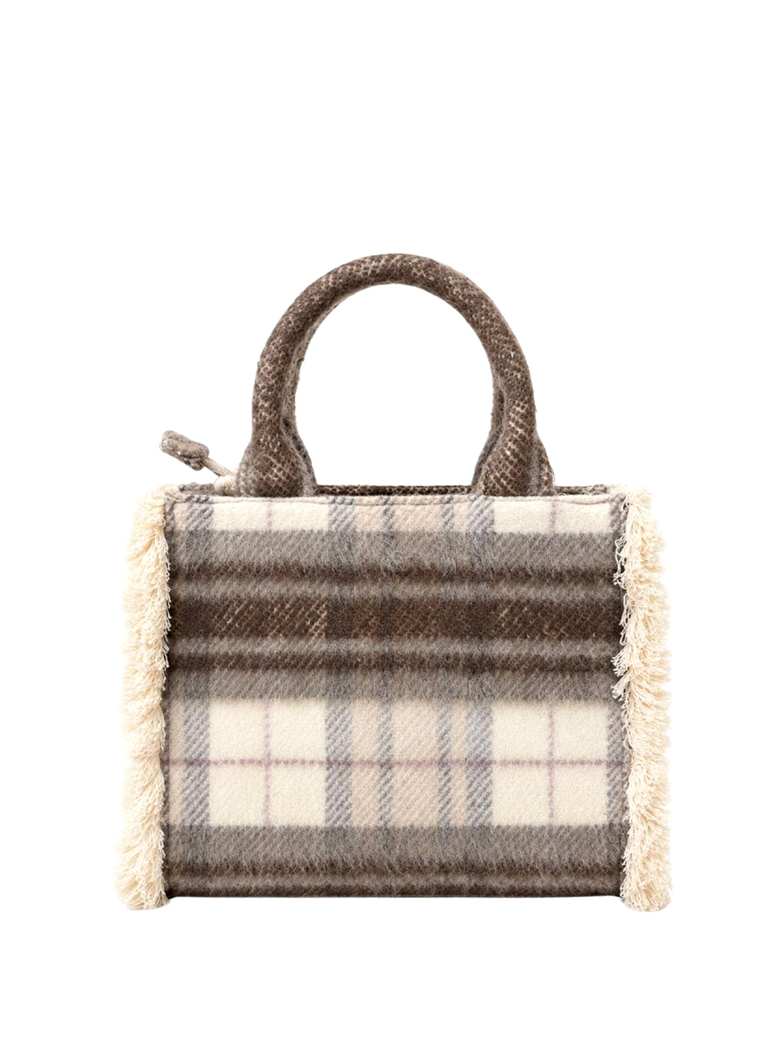 MARC ELLIS Borsa a Mano Buby Plaid M Marc Ellis - Beige Scuro Dark Beige