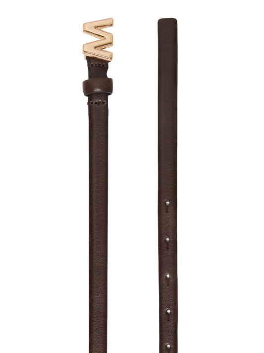 MAXMARA ACCESSORI WEEKEND 1USCITA Cintura Sottile In Pelle Max Mara Weekend - Marrone Cioccolato