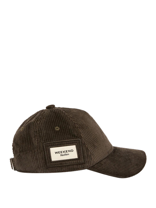 MAXMARA ACCESSORI WEEKEND 1USCITA MaxMara Cappello Baseball In Velluto - Marrone Marrone