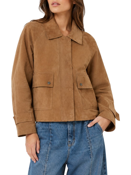 MAXMARA WEEKEND 1USCITA MaxMara Giacca In Morbido Suede - Nocciola Nocciola