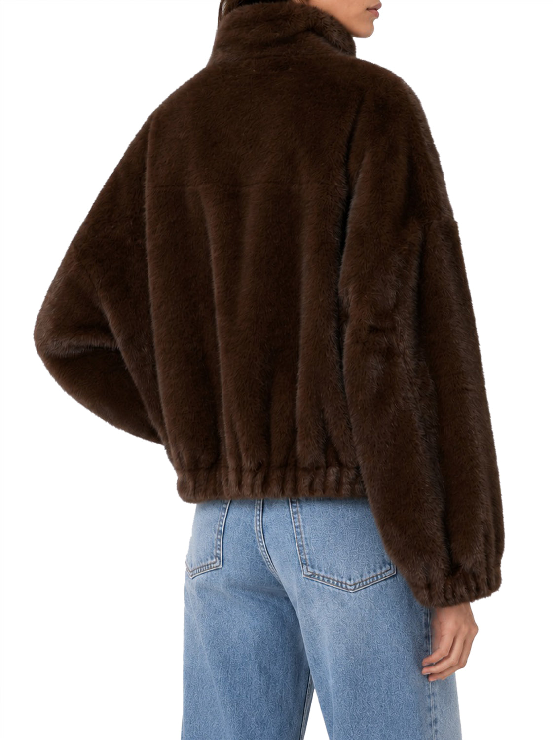 MAXMARA WEEKEND 1USCITA Giacca MaxMara Corta Dalla Texture Soffice - Marrone Marrone