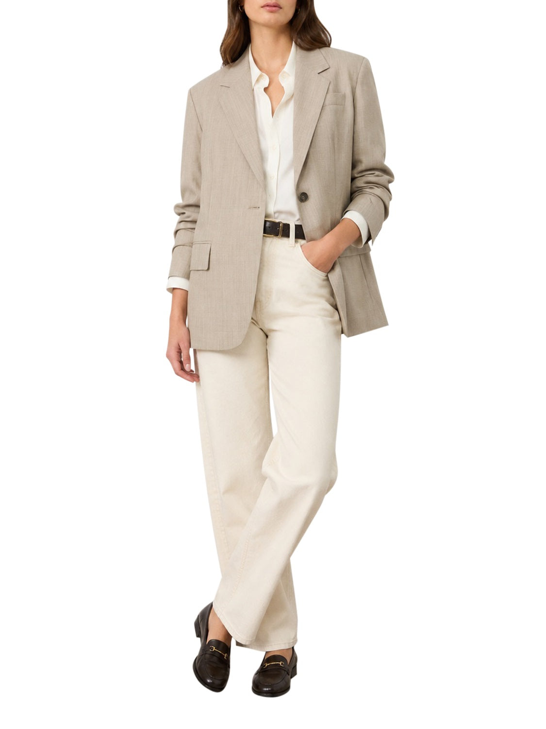MAXMARA WEEKEND 1USCITA MaxMara Blazer Over In Tela Di Lana - Nocciola Nocciola