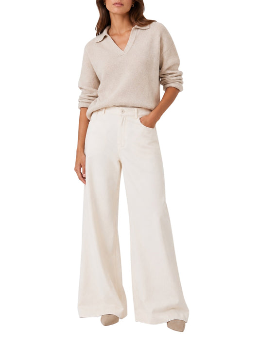 MAXMARA WEEKEND 1USCITA MaxMara Pantalone In Bull Di Cotone - Ecru Ecru