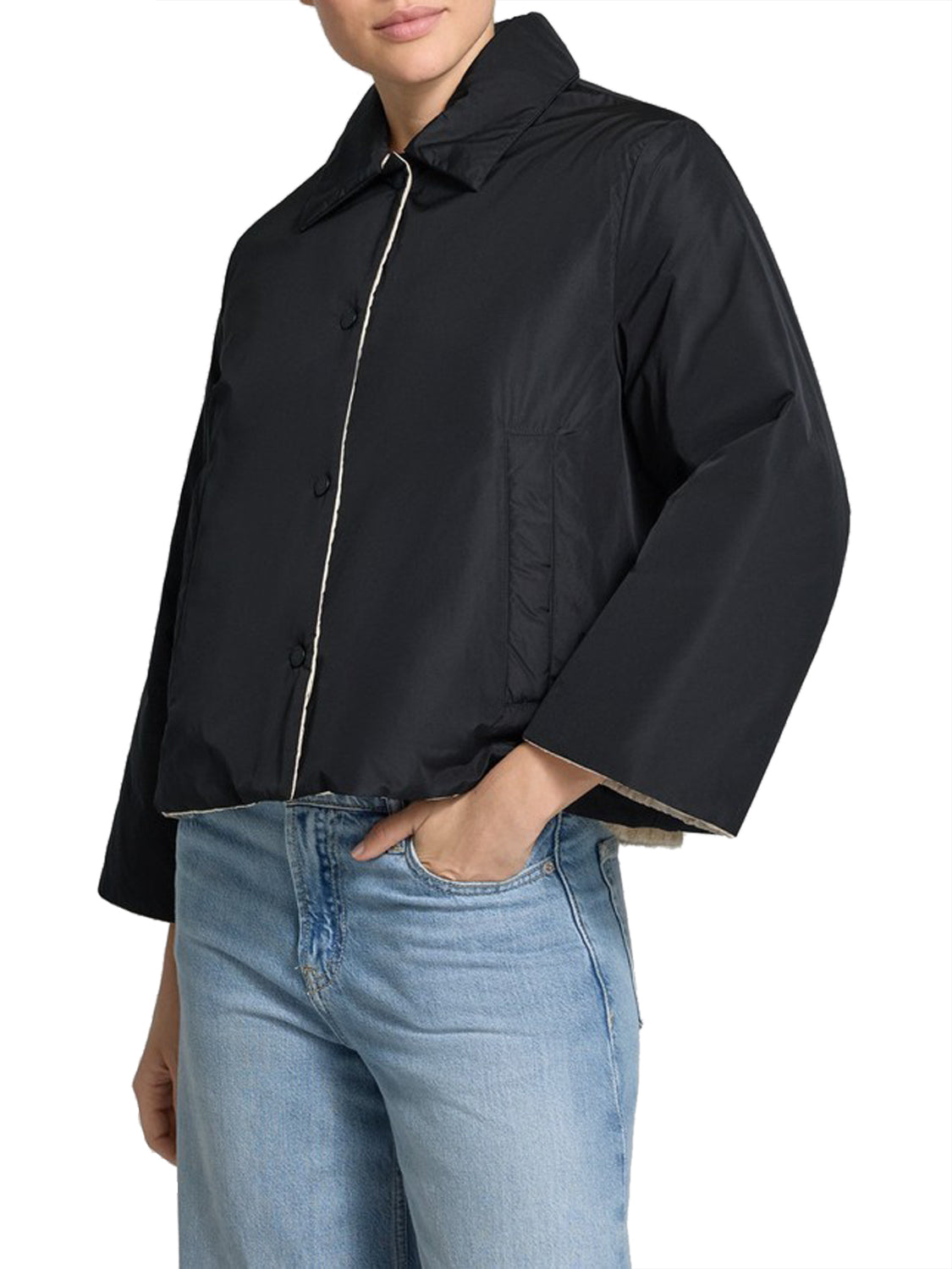 MAXMARA WEEKEND 1USCITA Giubbotto Reversibile Corto Imbottito Falena MaxMara Weekend - Nero Nero