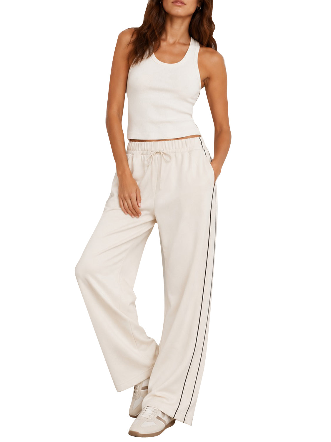 MAXMARA WEEKEND 1USCITA MaxMara Pantalone Ampio In Jersey Milano - Avorio Avorio
