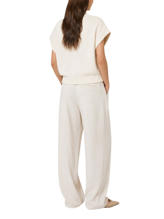 MAXMARA WEEKEND 1USCITA MaxMara Gilet In Filato Di Cotone - Ecru Ecru