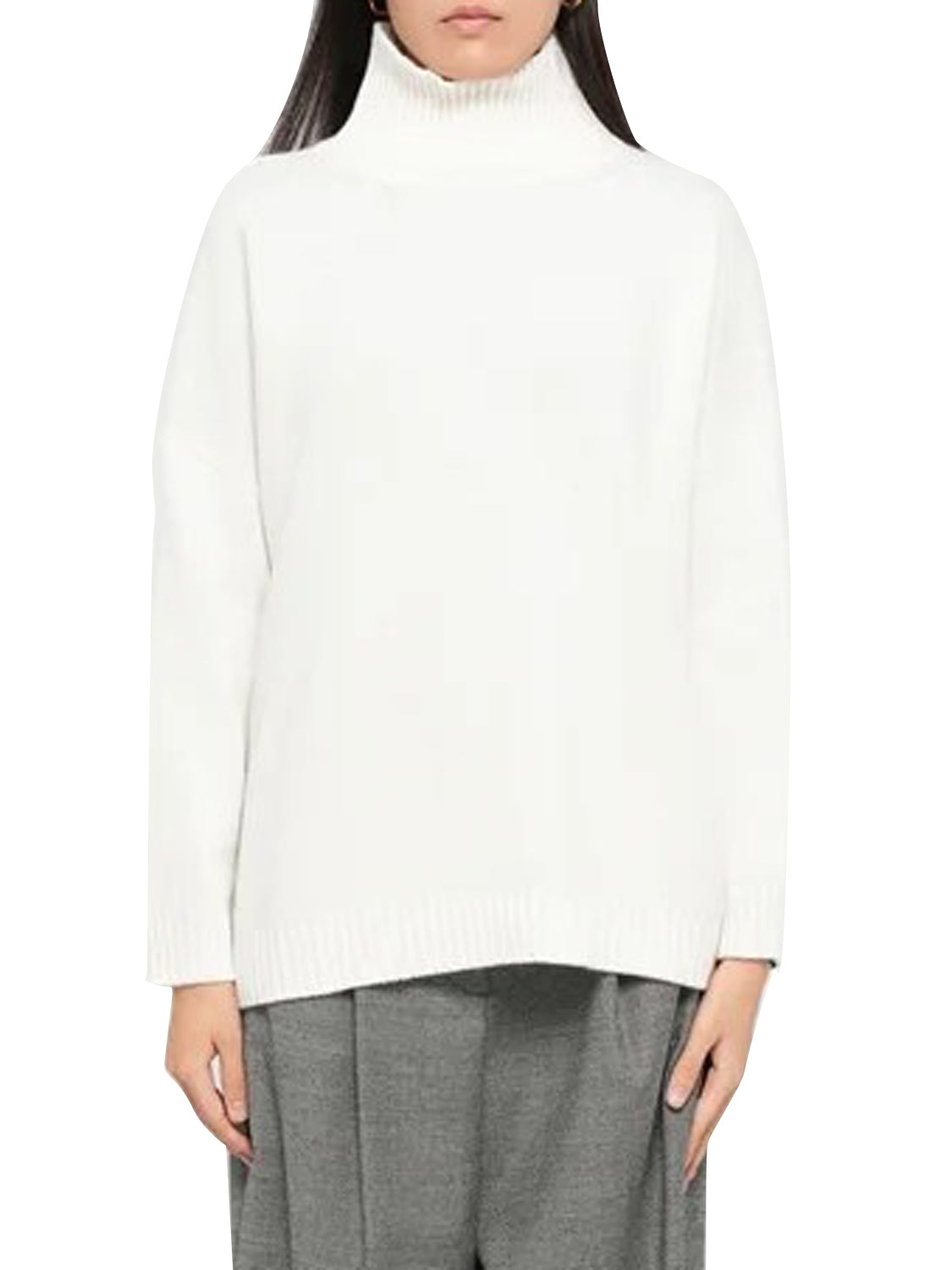 MAXMARA WEEKEND 2USCITA Maglione A Collo Alto In Lana MaxMara Weekend - Avorio Avorio