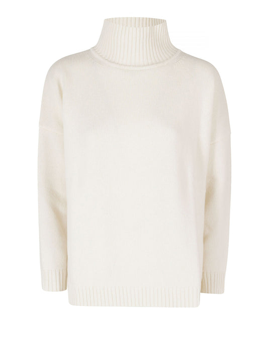 MAXMARA WEEKEND 2USCITA Maglione A Collo Alto In Lana MaxMara Weekend - Avorio Avorio
