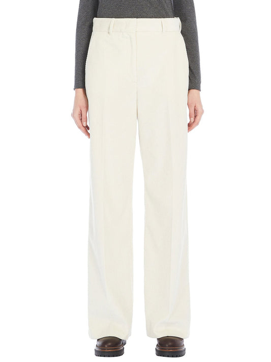 MAXMARA WEEKEND 2USCITA Pantalone Tania In Velluto MaxMara Weekend - Avorio Avorio