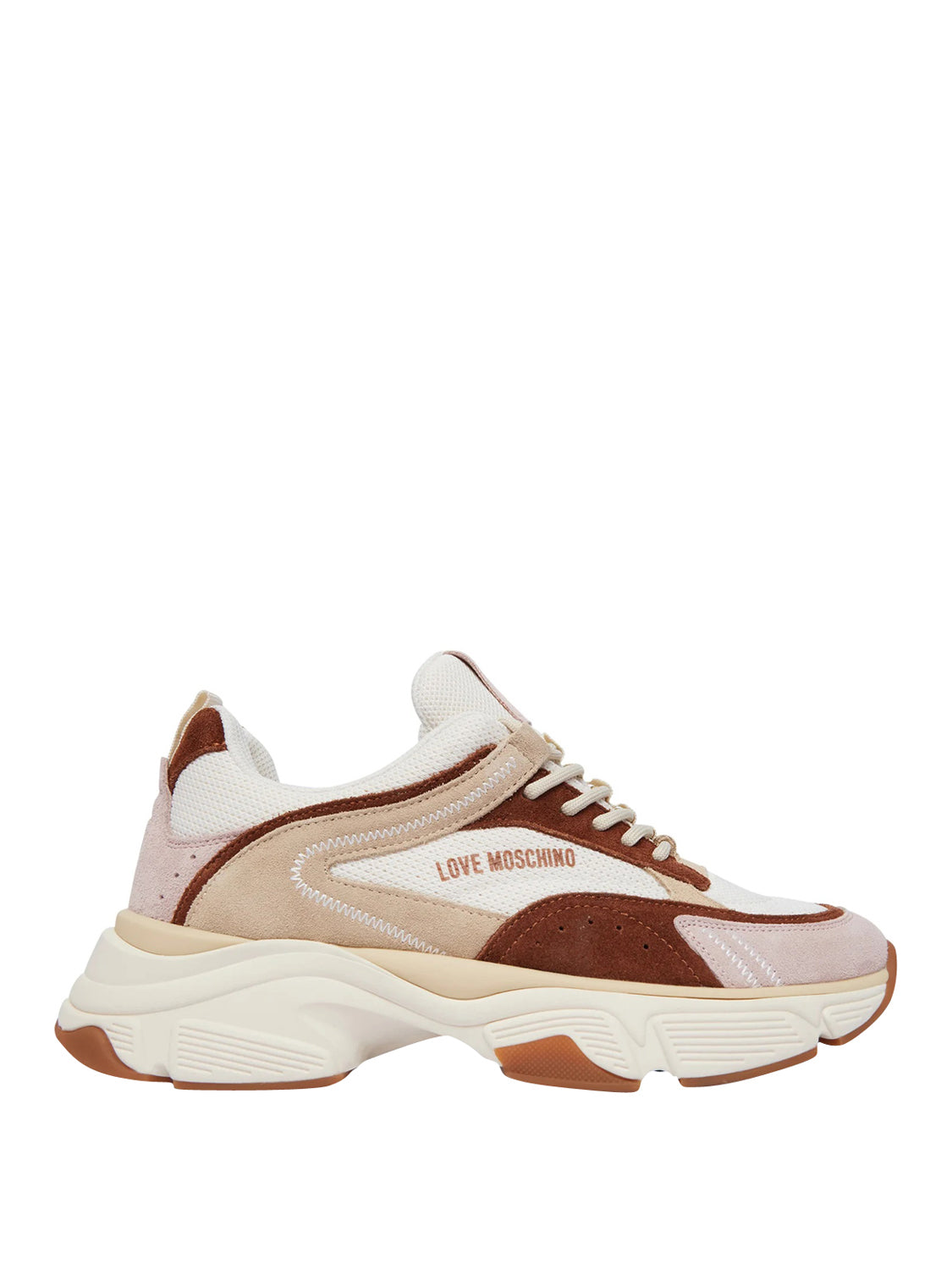 MOSCHINO CALZATURE PRE Moschino Sneakers Stardust60 Mix Avorio Cipria Avorio/Cipria