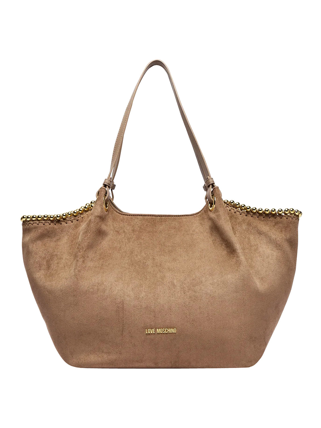 MOSCHINO COLLECTION Moschino Borsa A Mano Logo Frontale Sabbia Sabbia