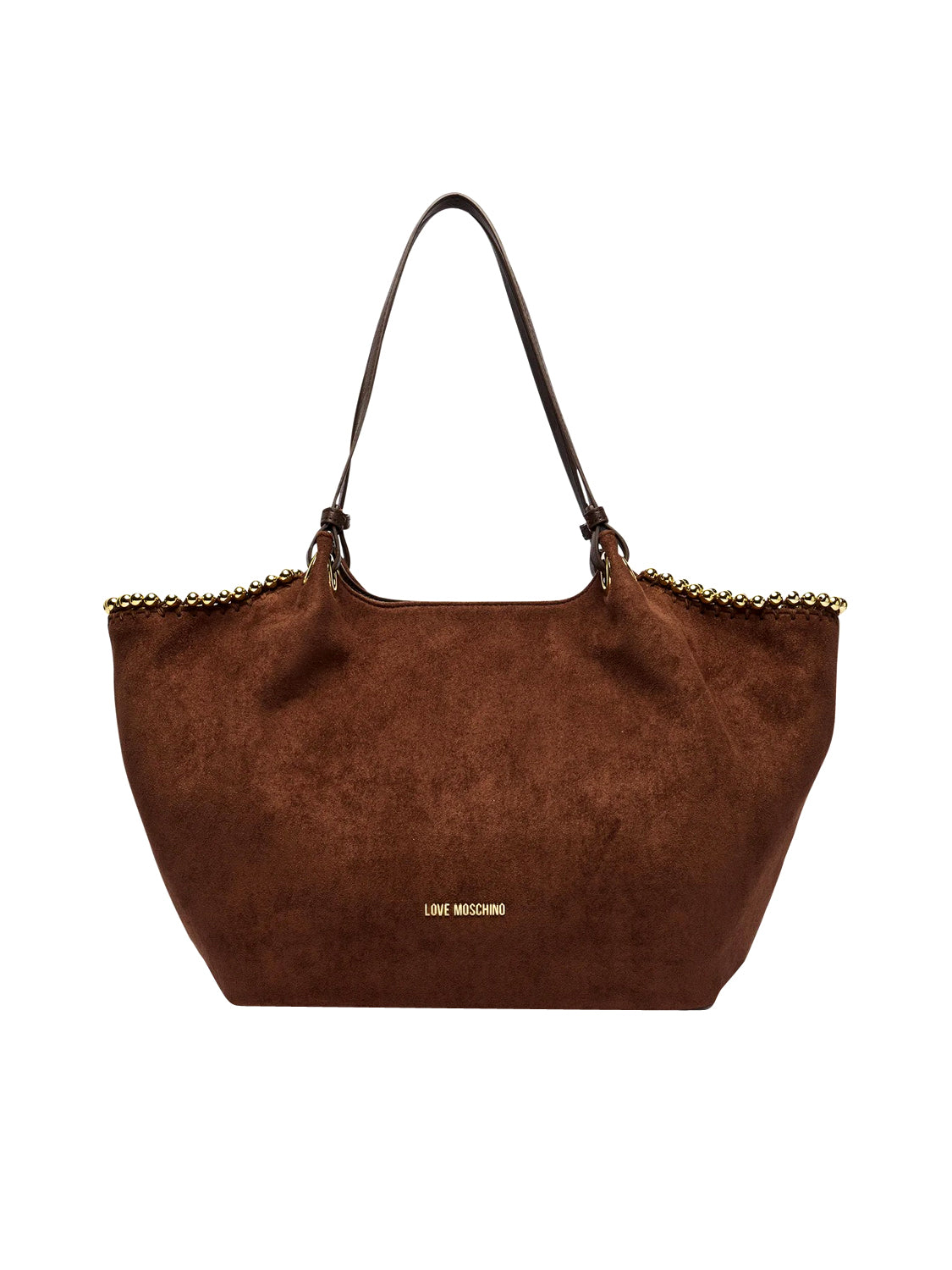 MOSCHINO COLLECTION Moschino Borsa A Mano Logo Frontale Cioccolato Cioccolato