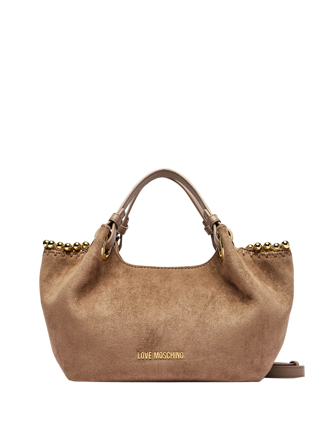 MOSCHINO COLLECTION Borsa A Mano Camoscio Moschino - Beige Sabbia