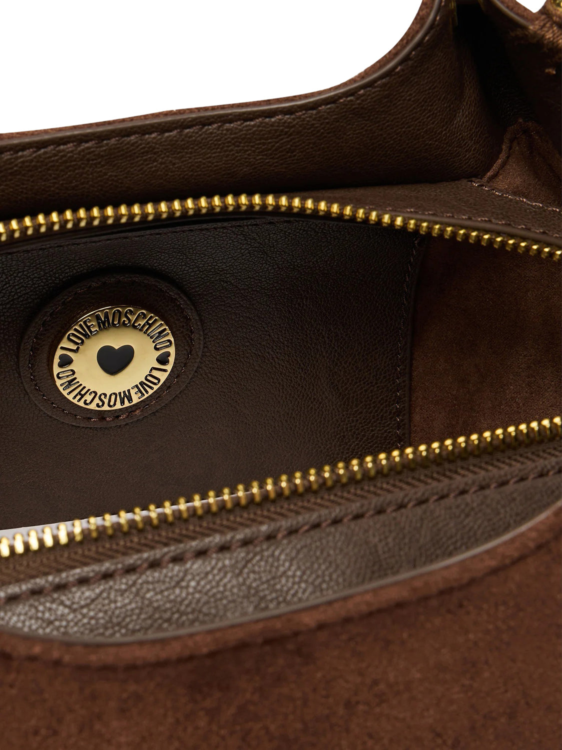 MOSCHINO COLLECTION Borsa A Mano Camoscio Moschino - Marrone Cioccolato