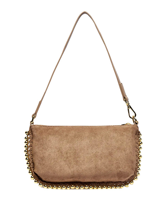 MOSCHINO COLLECTION Borsa Pochette Scamosciata Moschino - Sabbia Sabbia