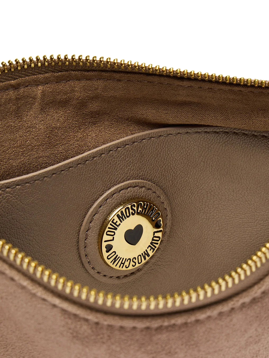 MOSCHINO COLLECTION Borsa Pochette Scamosciata Moschino - Sabbia Sabbia