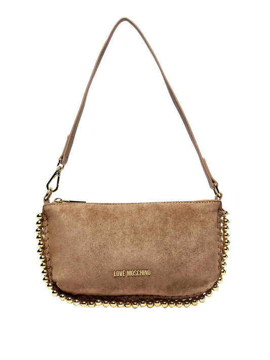 MOSCHINO COLLECTION Borsa Pochette Scamosciata Moschino - Sabbia Sabbia