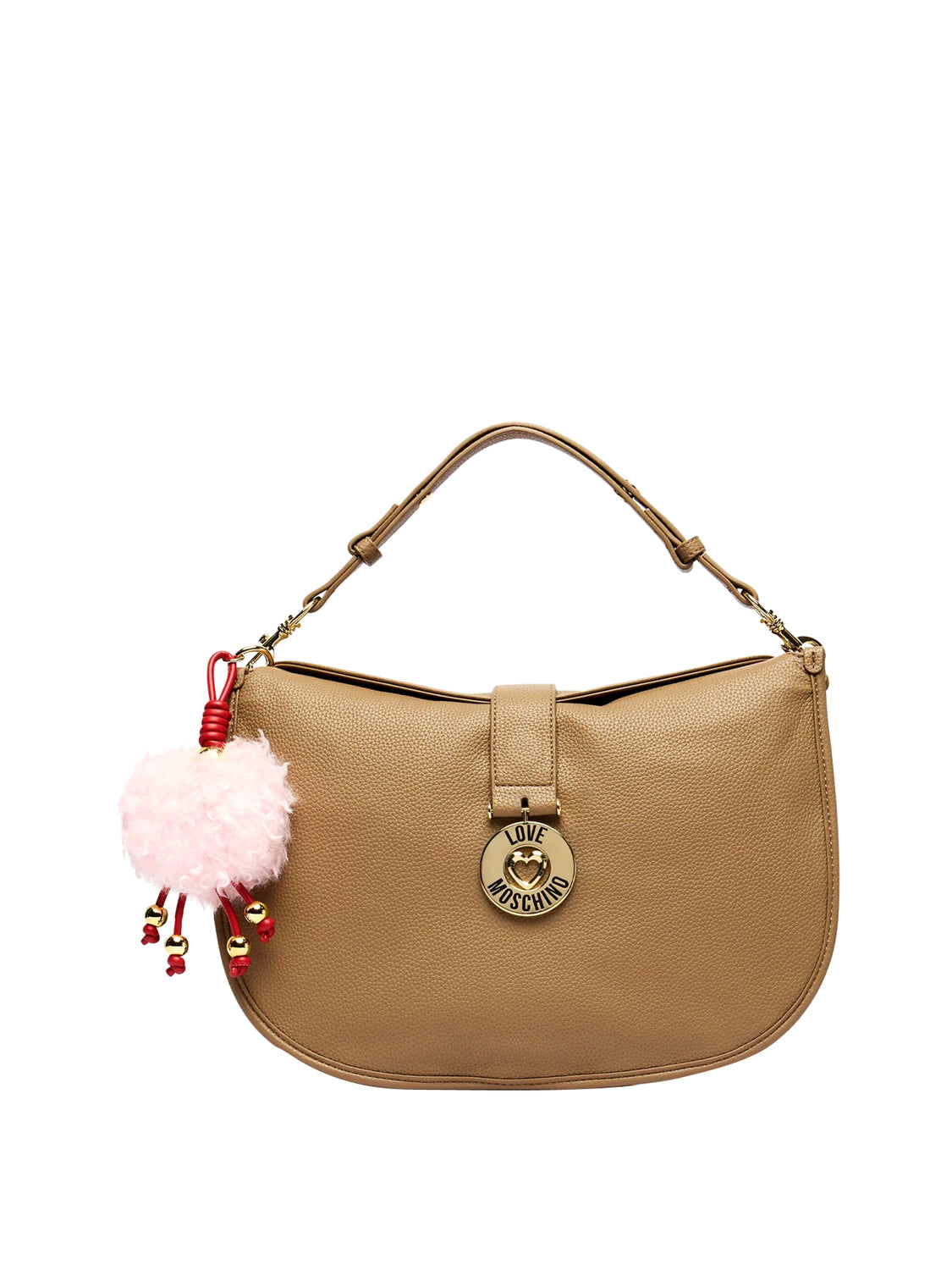 MOSCHINO COLLECTION Borsa Con Charm Moschino - Sabbia Sabbia