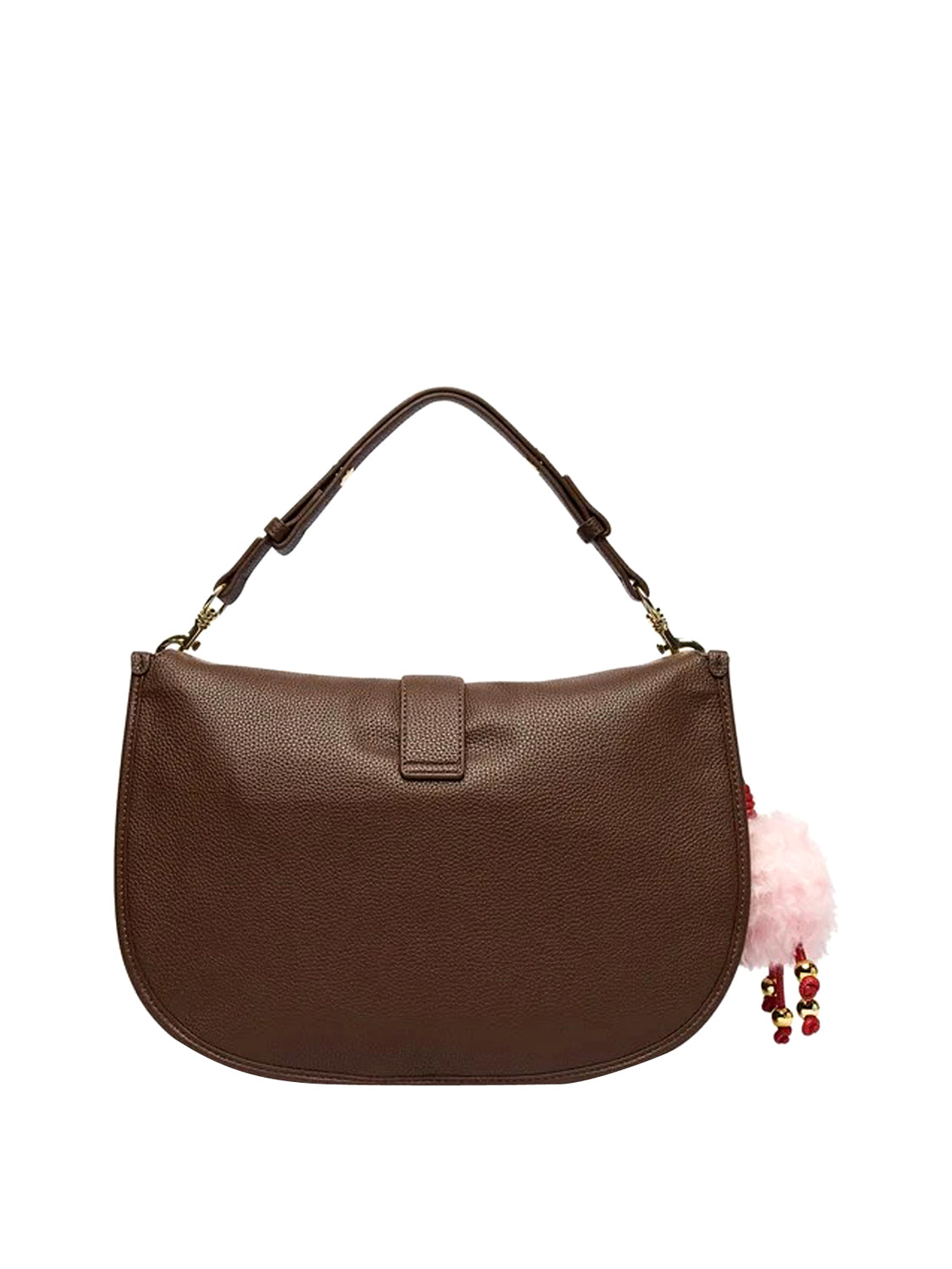 MOSCHINO COLLECTION Borsa Con Charm Moschino - Cioccolato Cioccolato