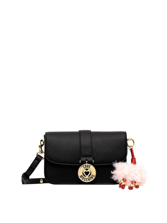 MOSCHINO COLLECTION Borsa A Tracolla Con Charm Moschino - Nero Nero