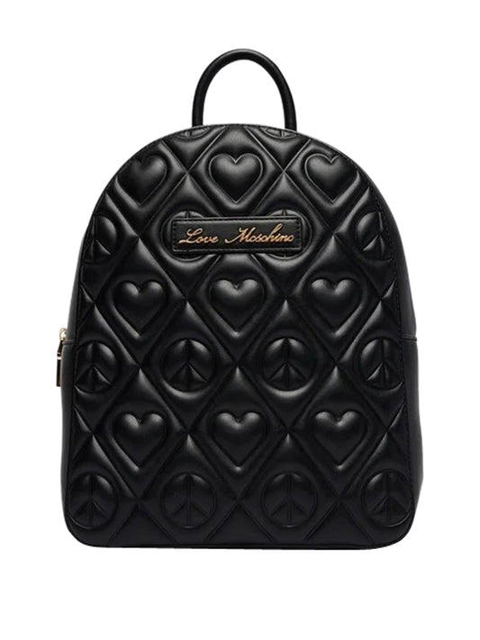 MOSCHINO COLLECTION Zaino Embossed Moschino - Nero Nero
