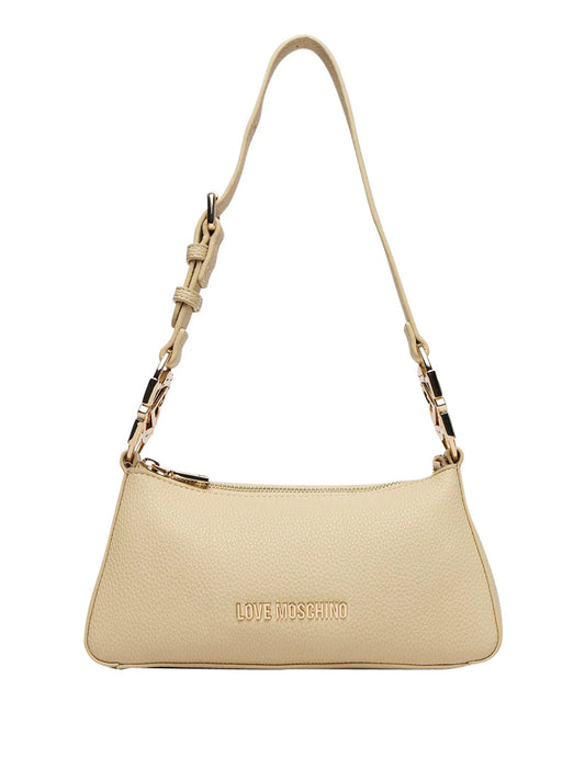 MOSCHINO PRECOLLECTION Moschino Borsa A Tracolla Logo Frontale Burro BURRO